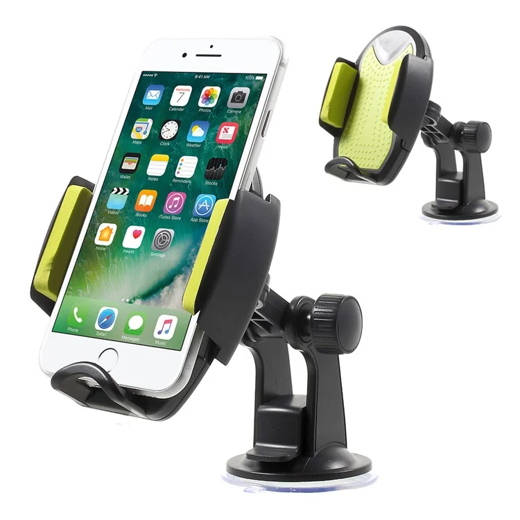 UnUniversal Rotatable Car Mount Desktop Phone Holder Cradle for iPhone 7 Plus / Samsung Galaxy Note7 - Green