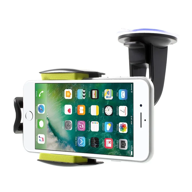 UnUniversal Rotatable Car Mount Desktop Phone Holder Cradle for iPhone 7 Plus / Samsung Galaxy Note7 - Green