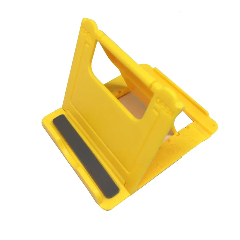 Для IPhone Samsung Телефон Кронштейн 6-Угольная Регулировка Портативный Складной Держатель Настольный Стойка - Желтый