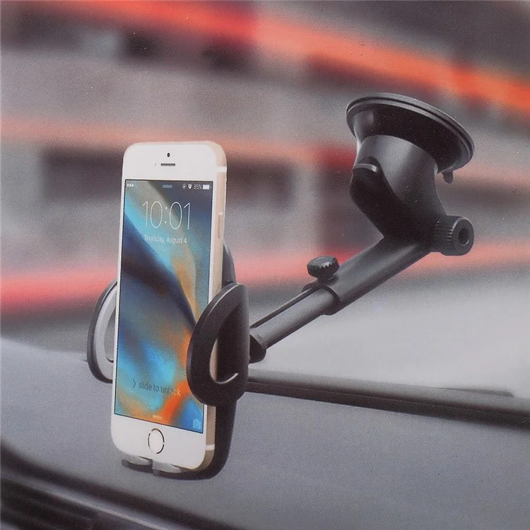 Telescopic Arm Suction Cup Car Mount Holder for iPhone 7 Plus/Galaxy S7, Width: 50-95mm