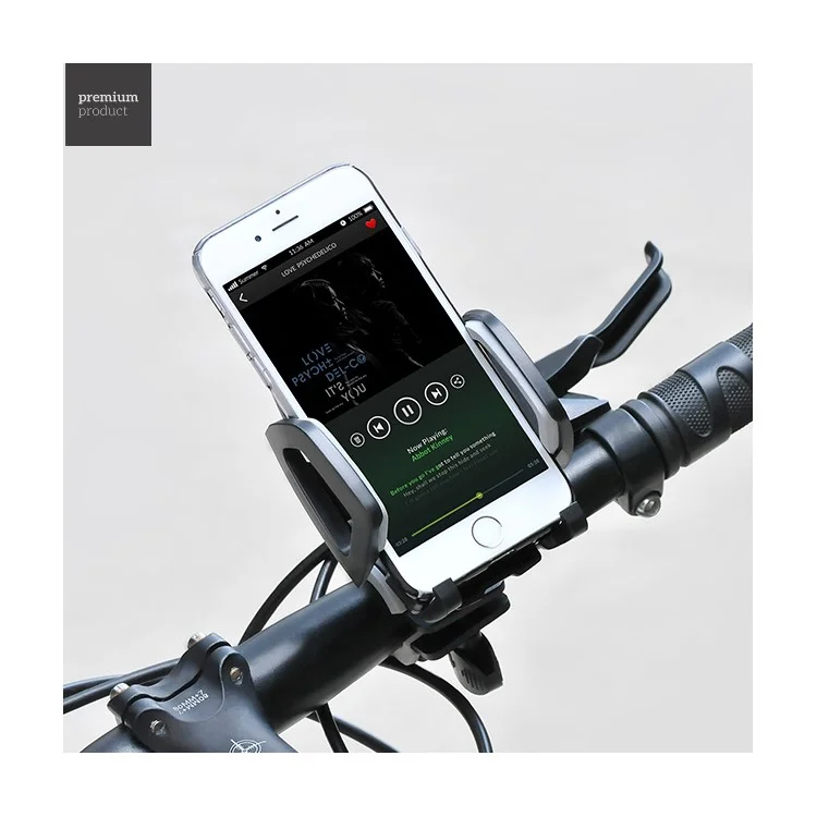 HOCO CA14 Universal Bicycle Handlebar Mount Cradle for iPhone 7 Plus, Width 50-85mm - Grey