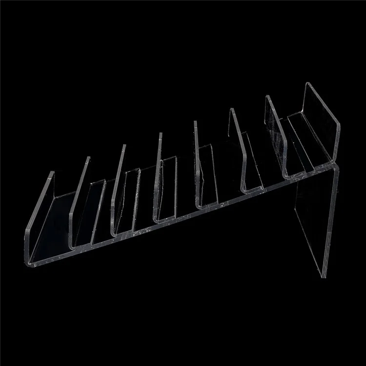 7-layer 16cm Width Clear Acrylic Display Holder for Mobile Phones/Tablets/Cases etc