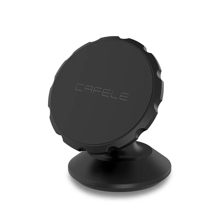 CAFELE Gear Shape Magnetic Rotation Car Mount Holder for iPhone Samsung - Black