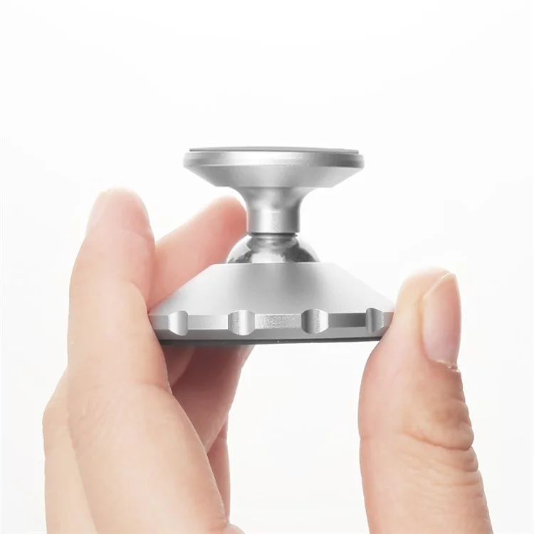 CAFELE Gear Shape Magnetic Rotary Car Mount Holder for iPhone Samsung - Silver Color