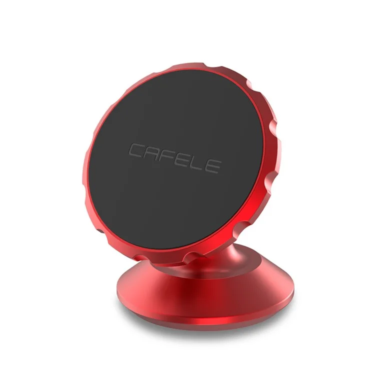 CAFELE Gear Shape Magnetic Rotation Car Mount Stand for iPhone Samsung - Red