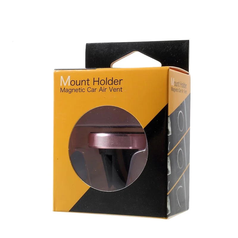 Universal Magnetic Car Air Vent Holder Mount for iPhone 7/ 7 Plus/ Samsung S7 Etc - Rose Gold Color
