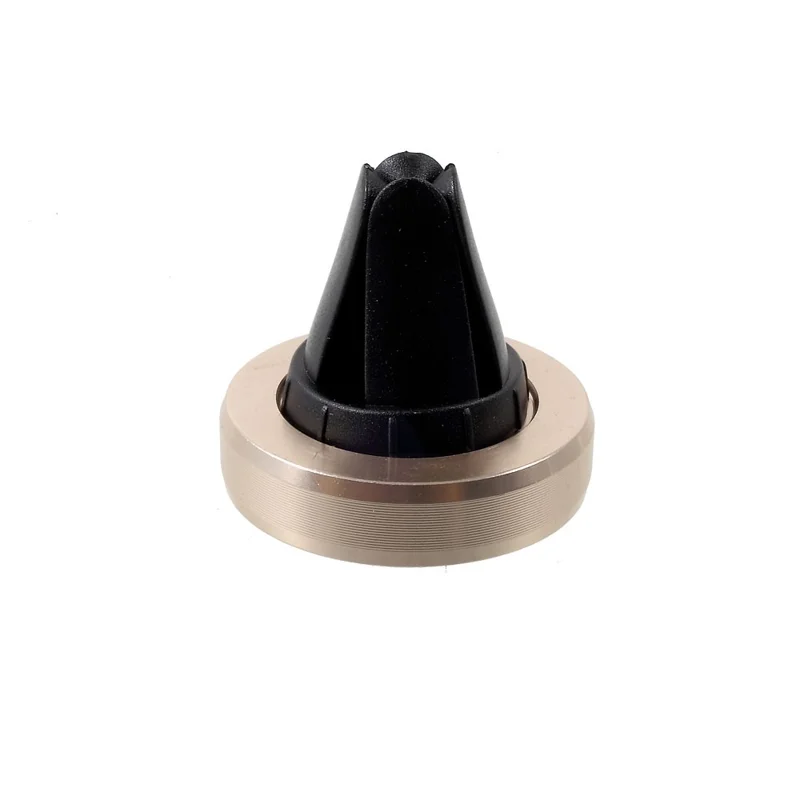 Universal Magnetic Car Air Vent Mount Stand for iPhone 7/ 7 Plus/ Samsung S7 Etc - Gold Color