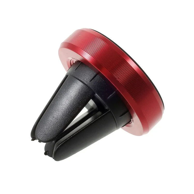 Universal Magnetic Car Air Vent Mount Phone Holder for iPhone 7/ 7 Plus/ Samsung S7 Etc - Red