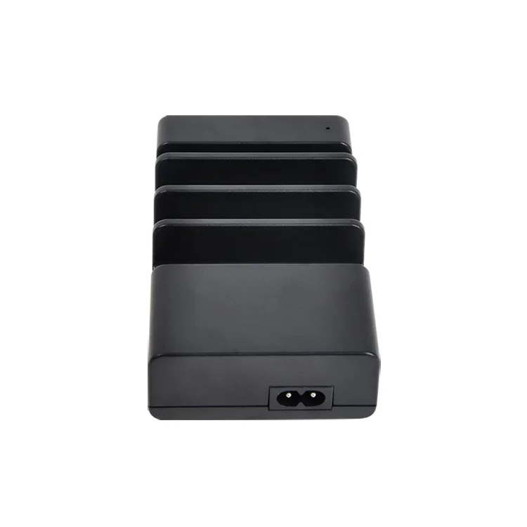 USB Wall Charger 4-Port Desktop Charging Station for iPhone iPad Samsung Sony (wodSL02) - Black / US Plug
