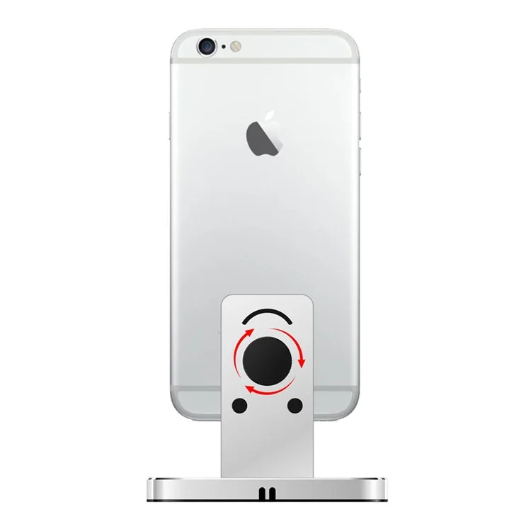 ZIKU WOJS-23 Aluminum Charging Stand Dock Station for iPhone - Silver