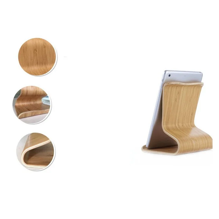 Dual-use Natural Wood Desktop Holder for iPad Galaxy Tab etc. Tablet - Maple Wood