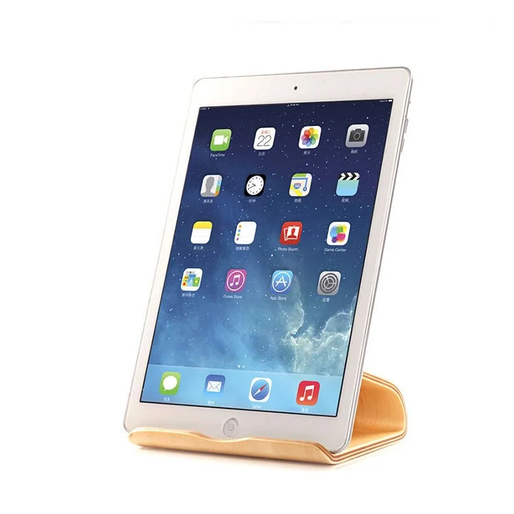 Dual-use Natural Wood Desktop Holder for iPad Galaxy Tab etc. Tablet - Maple Wood