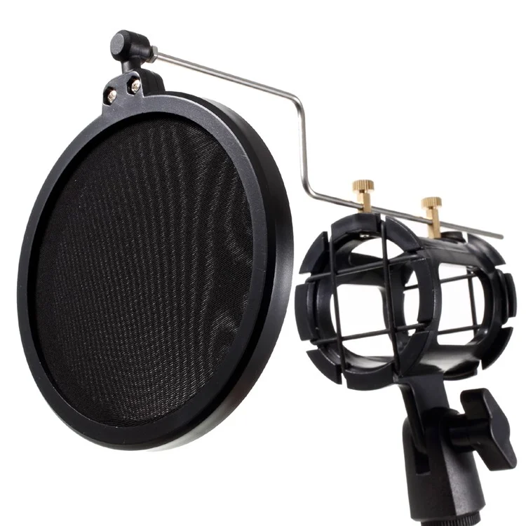Studio Folding Microphone and Phone Stand Holder Karaoke Recording Desktop Mount Kit