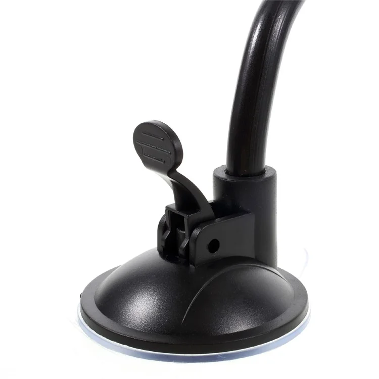 Universal Suction Cup Metal Hose Rotary Car Desktop Mount Holder, Clamp Width: 11.5 - 20cm - Black