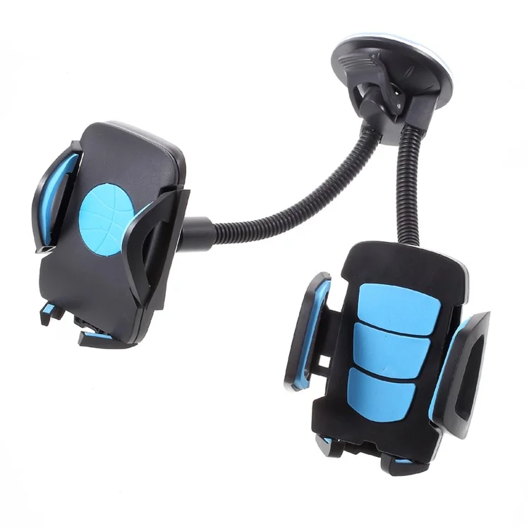 JS-026 Suction Cup Multi-function Car Mount Cradle with Double Phone Holders (Color Random) - Style A