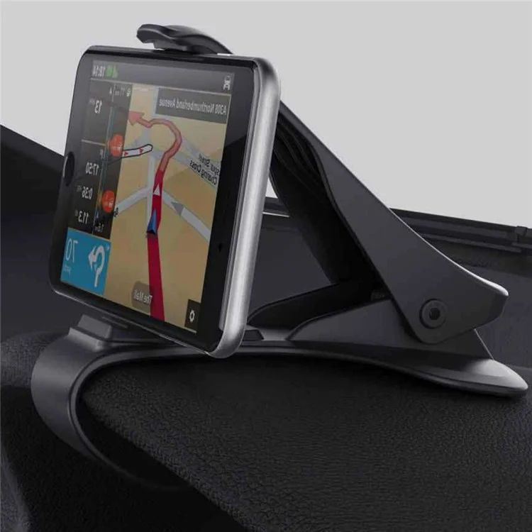 MATE2GO Universal Flexible Phone Clip Holder Desk / Car Mount for Samsung S8, Width under 11cm - Black