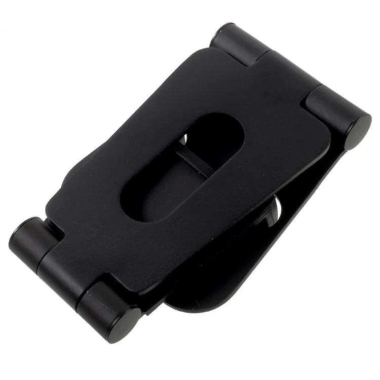 Universal Aluminium Alloy Foldable Desktop Mount Stand for iPhone iPad Samsung Smartphones & Tablets - Black