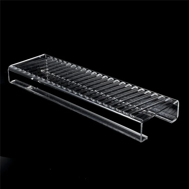 22-Slot Clear Acrylic Phone Case Display Stand Holder for PC / TPU Mobile Phone Covers