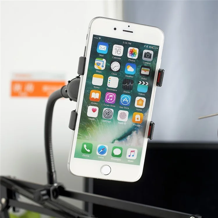 Desktop Recording Microphone Stand Studio Boom Arm with Phone Clamp for Broadcasting/ Phone Karaoke