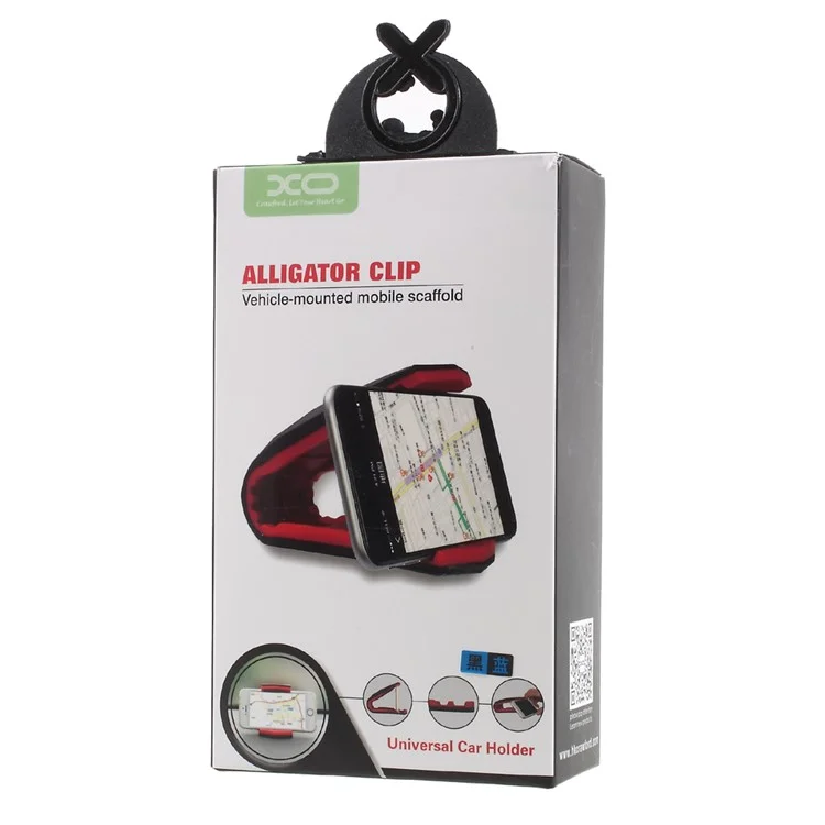 XO Alligator Clip Vehicle-mounted Mobile Holder - Blue