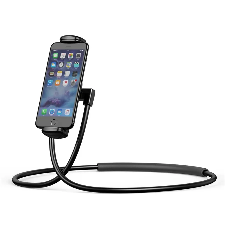 BASEUS Wearable Smartphone Holder Universal Necklace Lazy Bracket for iPhone iPad Samsung etc. - Black