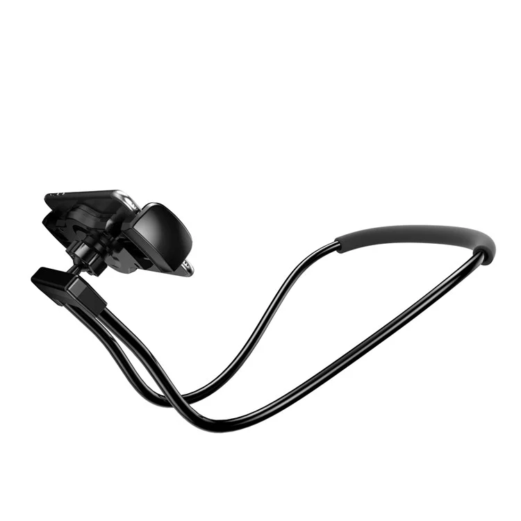 BASEUS Wearable Smartphone Holder Universal Necklace Lazy Bracket for iPhone iPad Samsung etc. - Black