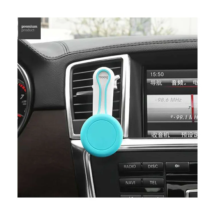 HOCO CA17 Long Rotating Rob Air Vent Magnetic Car Mount Holder - Cyan