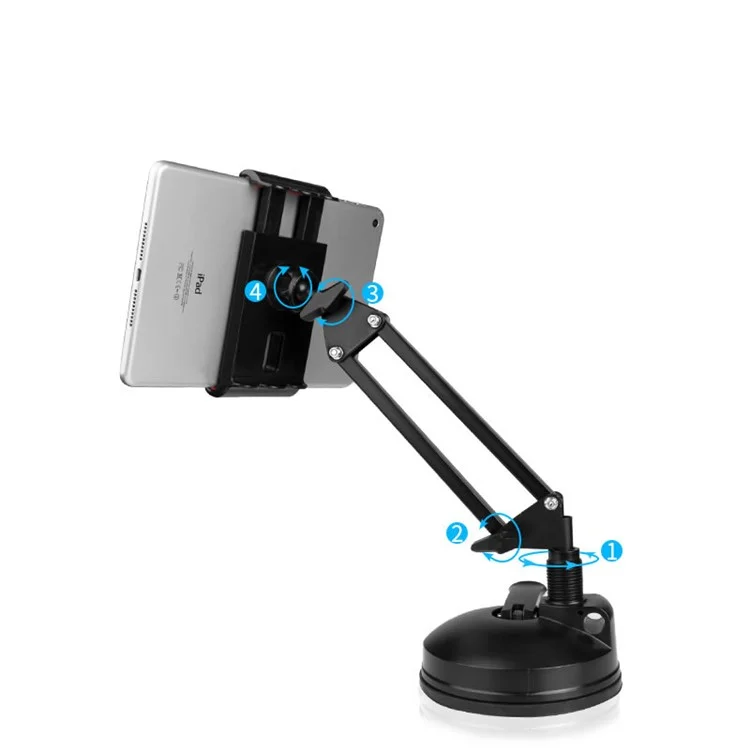 BOW Universal Adjustable Suction Desk Mount for iPhone iPad Samsung etc. - Black