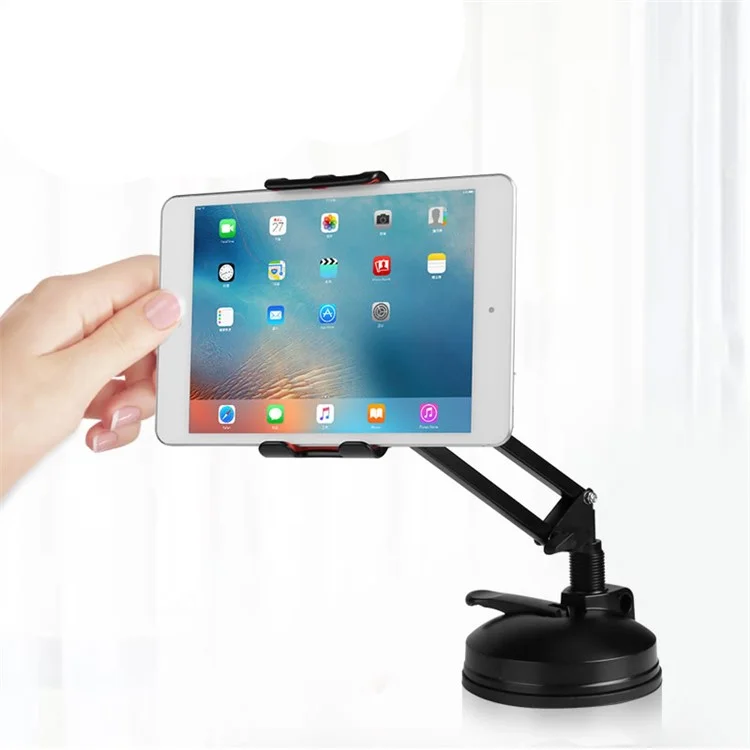 BOW Universal Adjustable Suction Desk Mount for iPhone iPad Samsung etc. - Black
