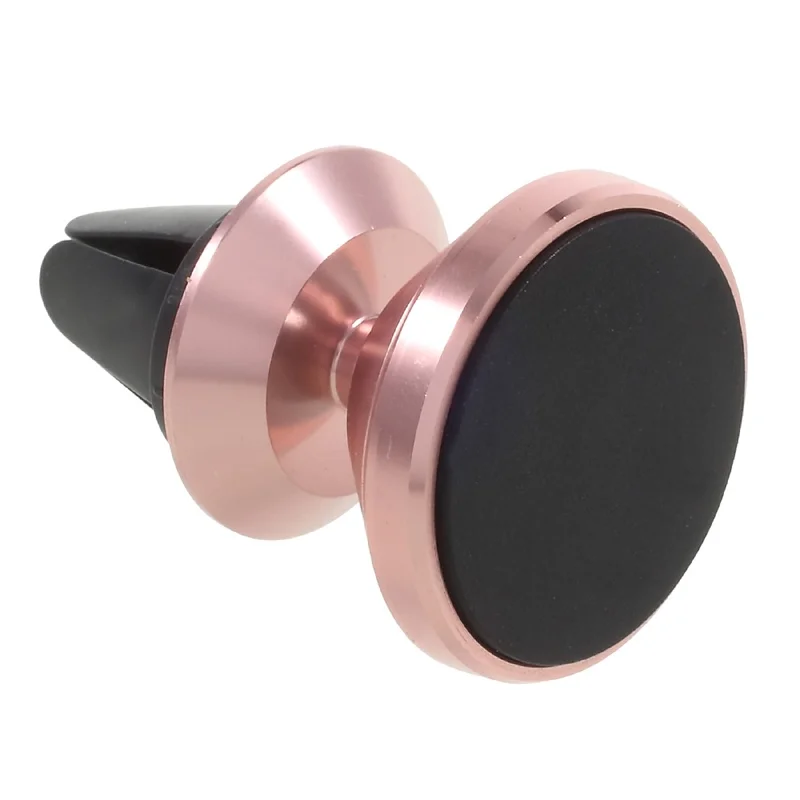 Magnetic Adjustable Angle Universal Mobile Phone Car Mount Holder (Short Version) - Rose Gold Color