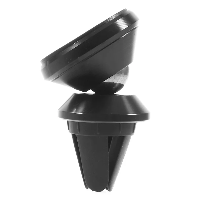Air Vent Magnetic Adjustable Angle Universal Mobile Phone Car Mount Holder (Short Version) - Black