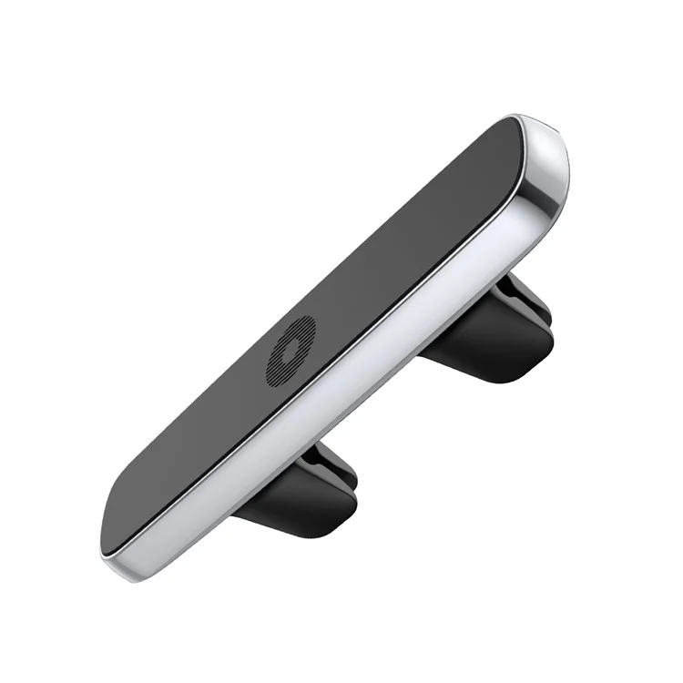 BASEUS Horizontal Double Clip Magnetic Car Air Vent Mount for Dual Smartphones - Silver Color