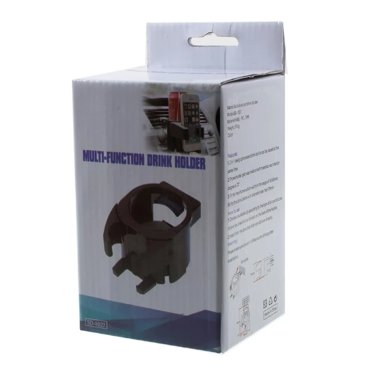 Multi-functional 2-in-1 Air Outlet Drink Holder Car Mount - Red