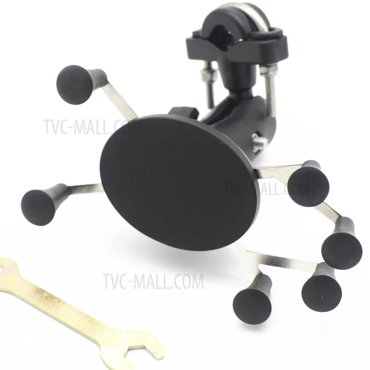 Universal Motorcycle Stand Mobile Phone Holder Rear View Mirror Mount for iPhone Samsung Huawei