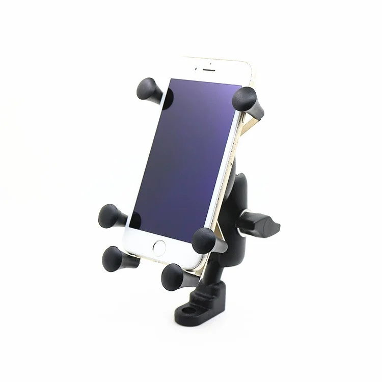 Universal Motorcycle Stand Mobile Phone Holder Rear View Mirror Mount for iPhone Samsung Huawei