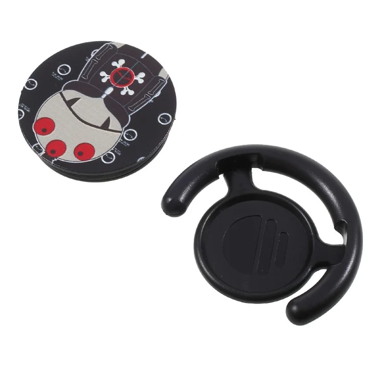 NXE Mobile Phone Finger Grip Expanding Mount for iPhone Samsung Smartphone - Cute Doll Pattern