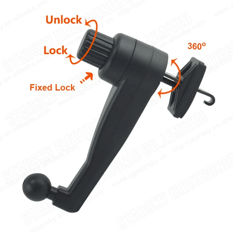 360 Degrees Rotating Car Air Vent Mount Mobile Phone Holder for Phone Between 3.5 inch - 5.5 inch