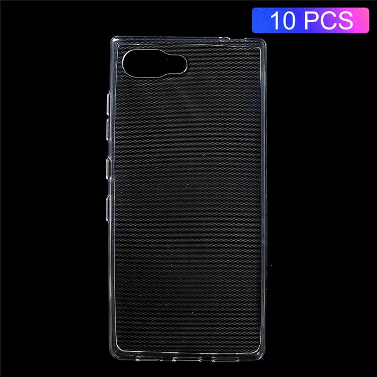 10 pezzi/set custodie per telefono cellulare in TPU morbido e trasparente con interno antiscivolo per BlackBerry Key2