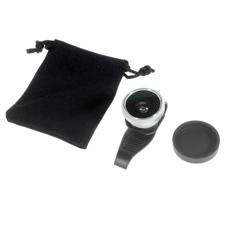 ib-F8002 Universal Clip Fish Eye Lens for iOS and Android Smartphones