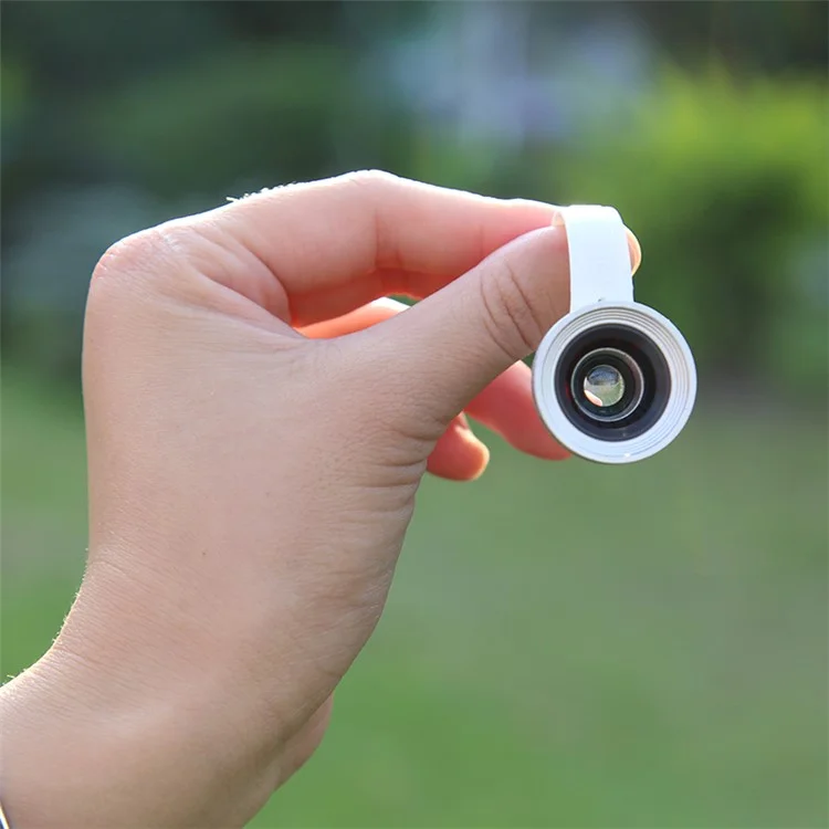BASEUS Clip-on Fisheye + Wide Angle + Macro Lens for Apple Samsung Sony LG HTC etc Smartphones