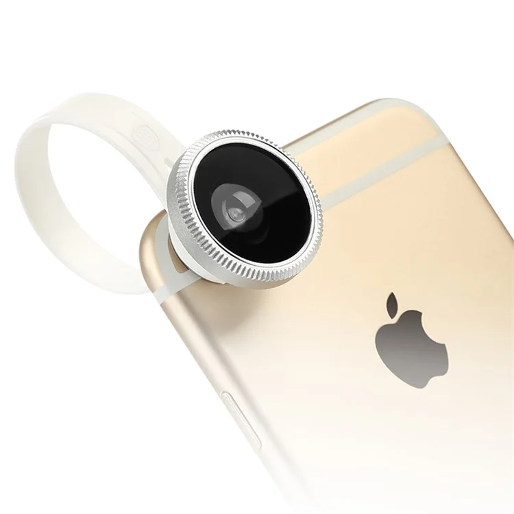 BASEUS Clip-on Fisheye + Wide Angle + Macro Lens for Apple Samsung Sony LG HTC etc Smartphones