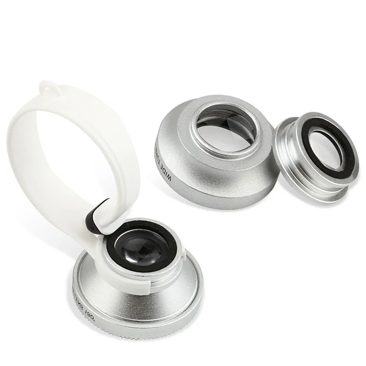 BASEUS Clip-on Fisheye + Wide Angle + Macro Lens for Apple Samsung Sony LG HTC etc Smartphones