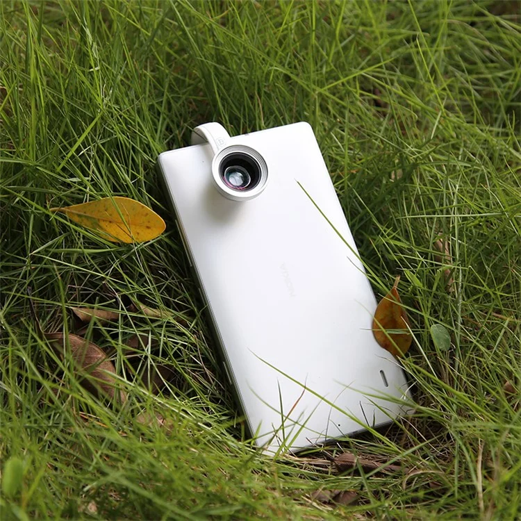 BASEUS Clip-on Fisheye + Wide Angle + Macro Lens for Apple Samsung Sony LG HTC etc Smartphones