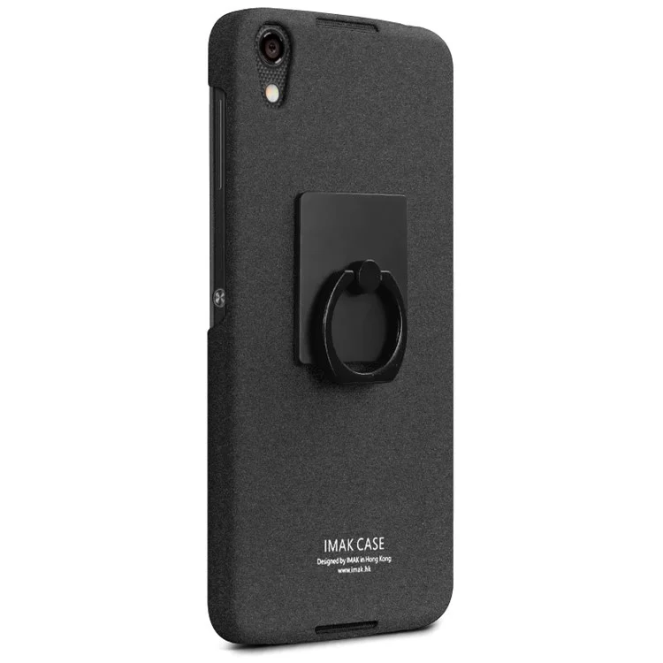IMAK Matte Hard PC Case with Ring Kickstand for BlackBerry Neon - Black