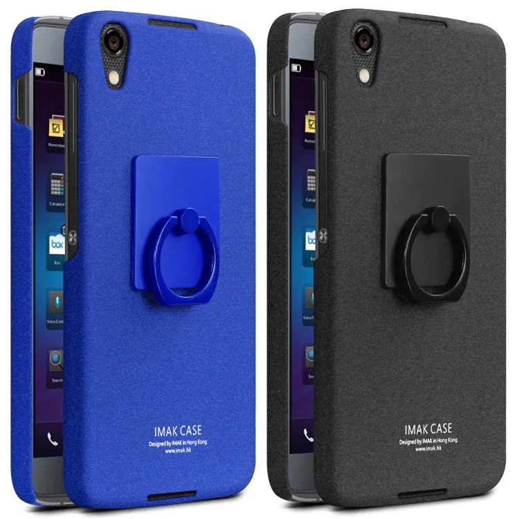 IMAK Matte Hard PC Case with Ring Kickstand for BlackBerry Neon - Black