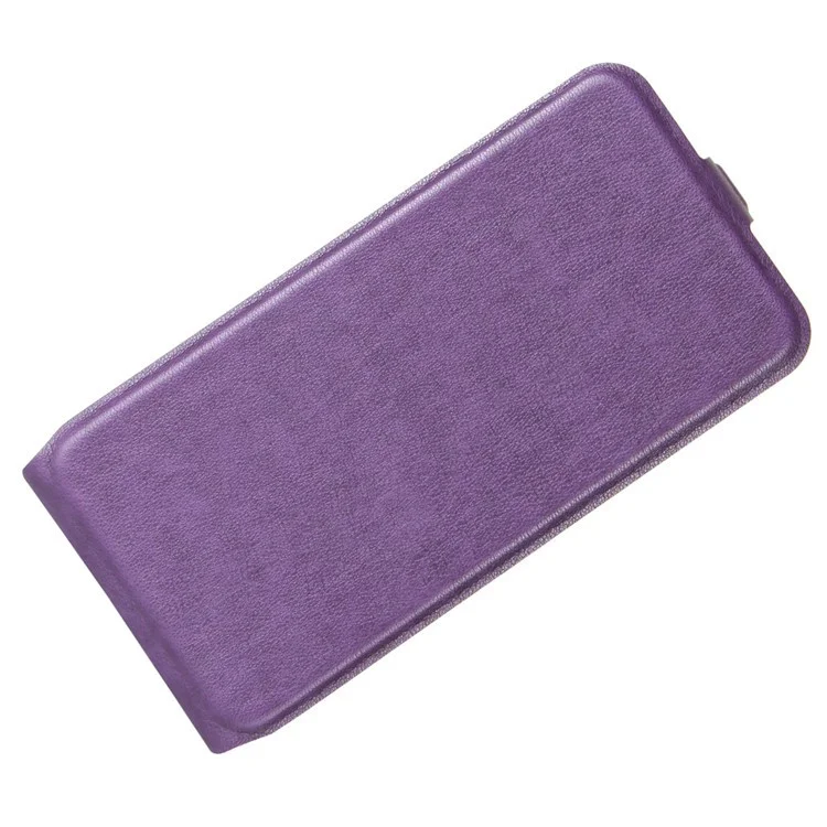 Crazy Horse Skin Vertical Flip Leather Shell Case for BlackBerry Keyone - Purple