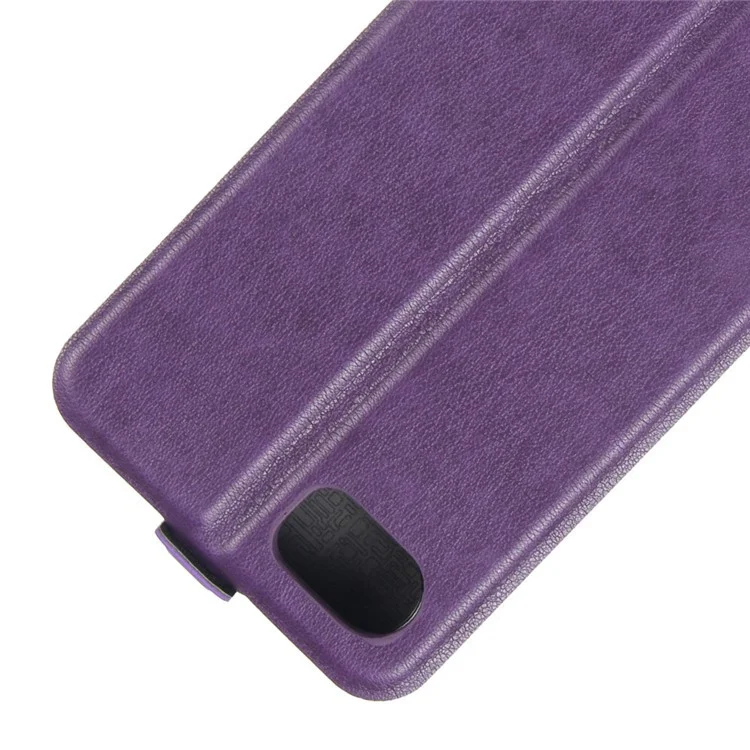 Crazy Horse Skin Vertical Flip Leather Shell Case for BlackBerry Keyone - Purple