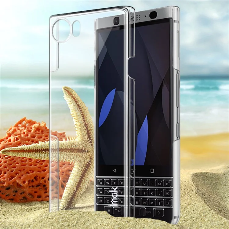 IMAK Crystal Clear Wear Resistant Hard Back Case for BlackBerry Keyone - Transparent