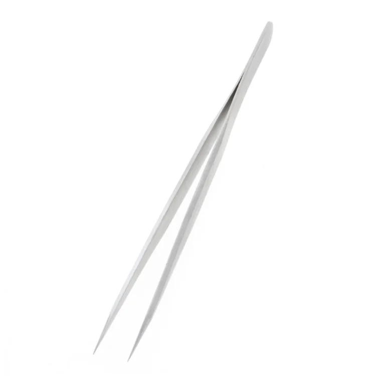 SS-SA Tough Stainless Steel Flat Tipped Straight Tweezer Professional Tool