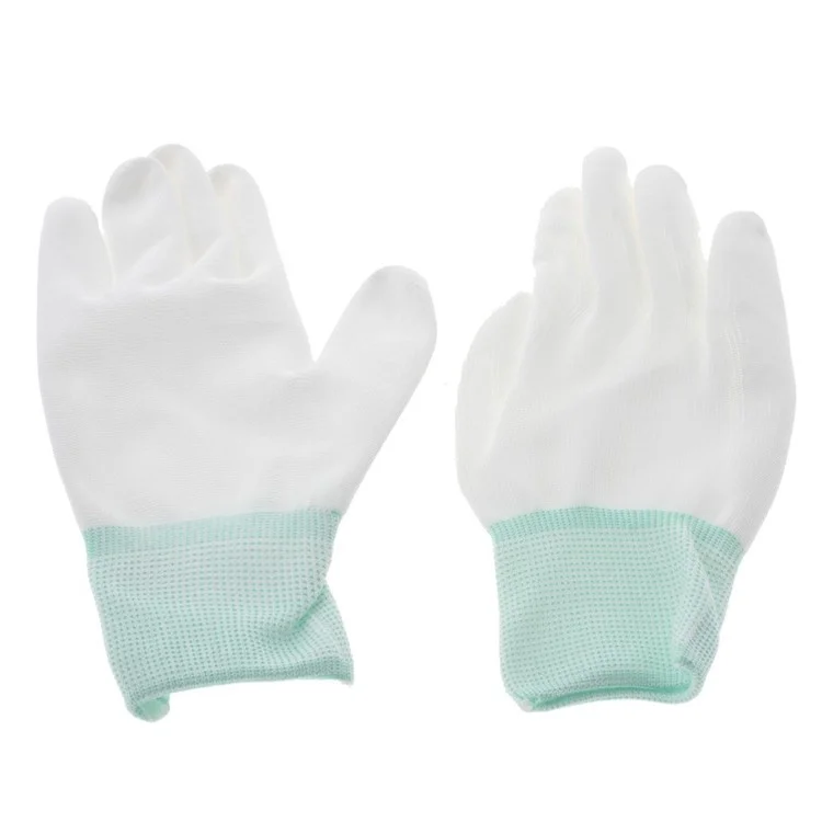 Carbon Fiber Anti-Static Dust-free Anti-sweat Work Gloves White